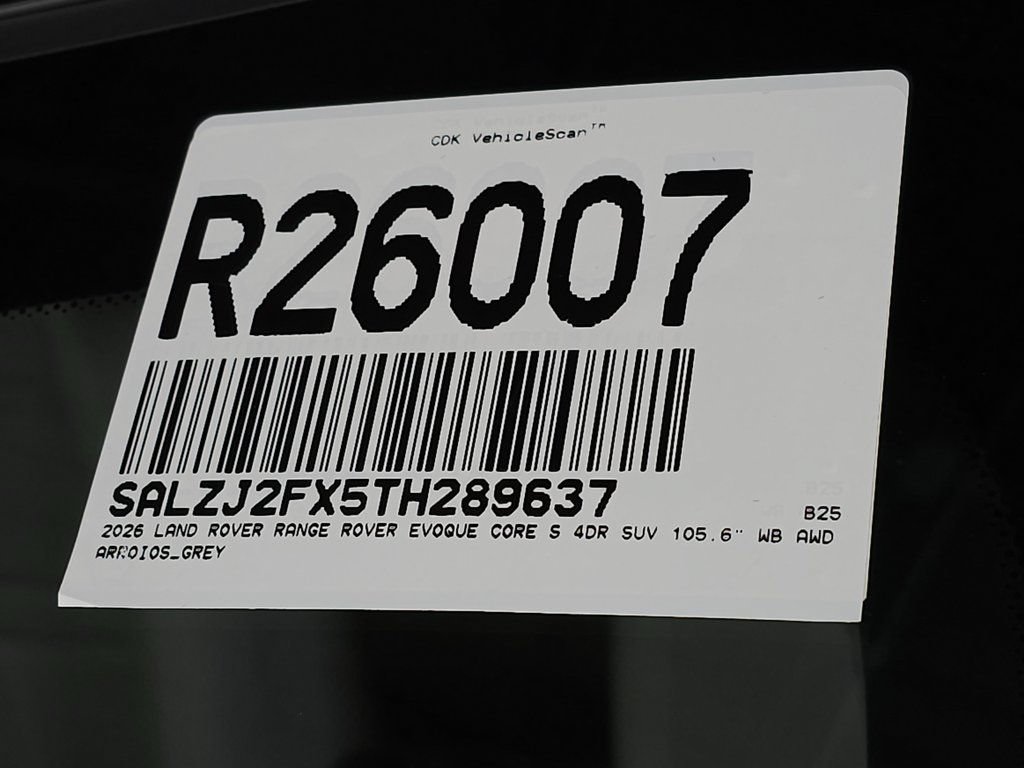 Certified 2026 Land Rover Range Rover Evoque S AWD/4WD image 39