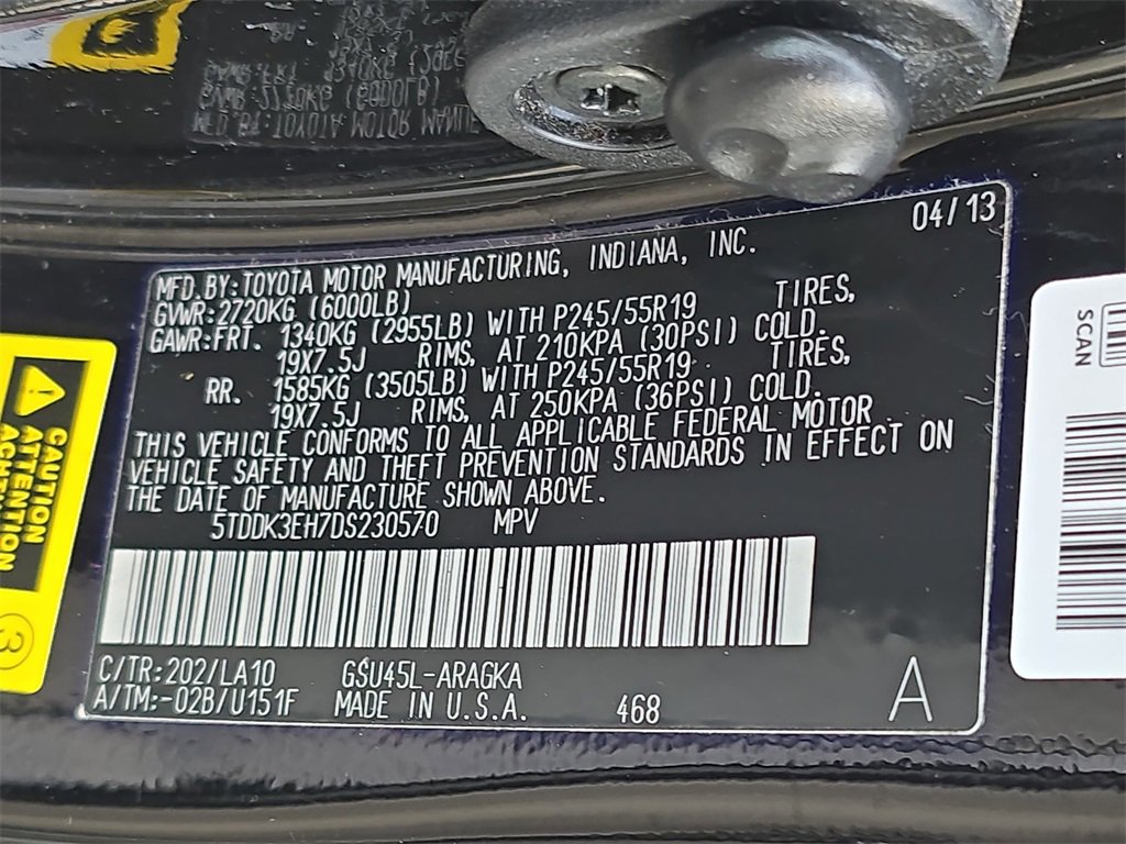 Used 2013 Toyota Highlander Limited image 36