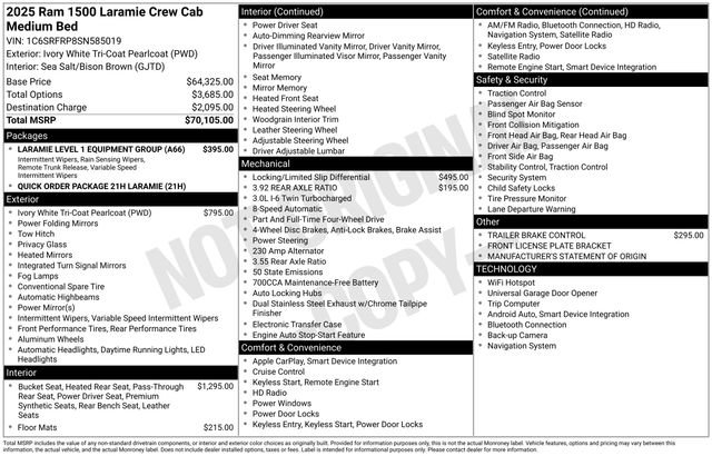Used 2025 RAM 1500 Laramie image 44