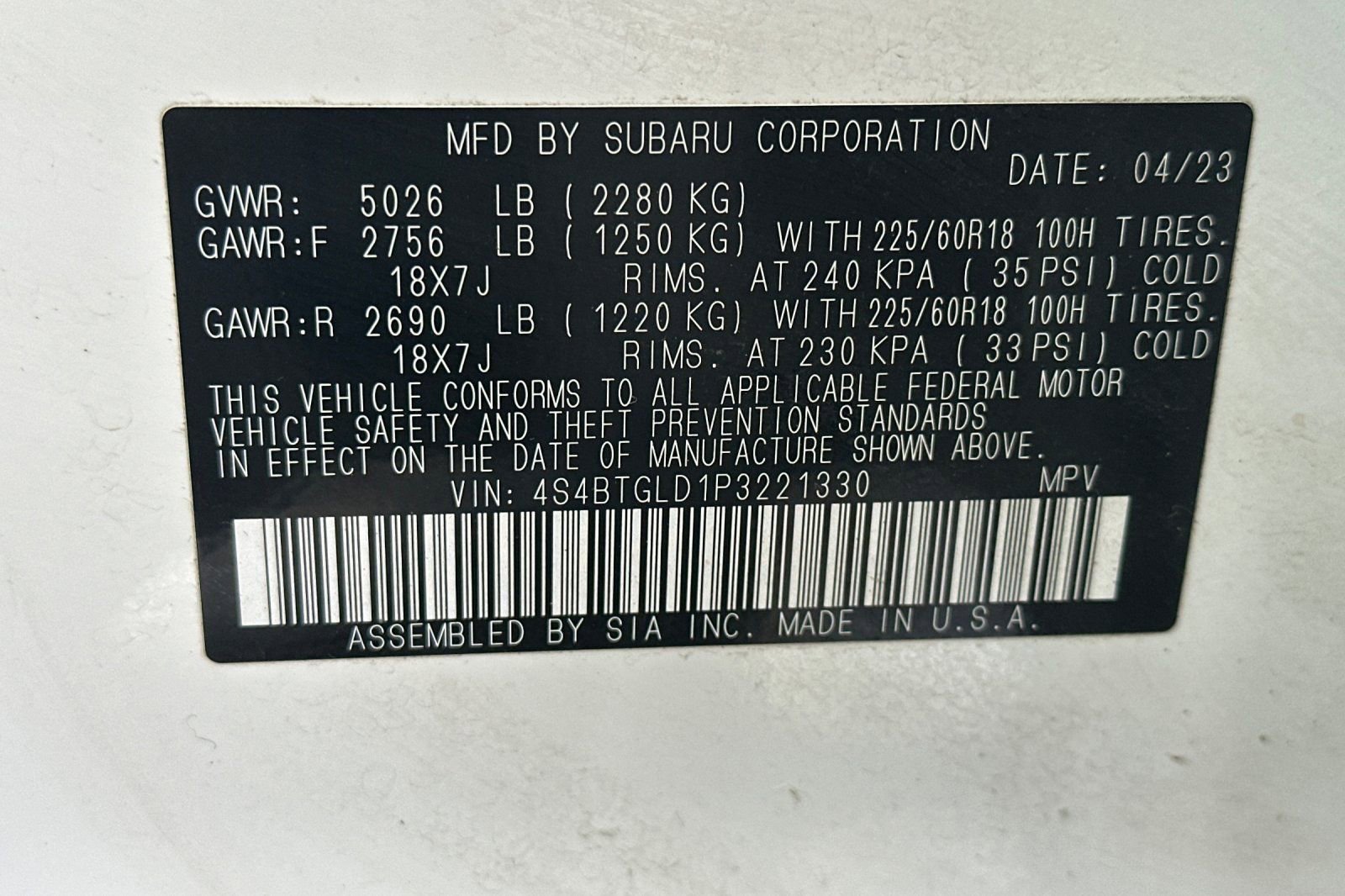 Used 2023 Subaru Outback Onyx Edition XT image 53