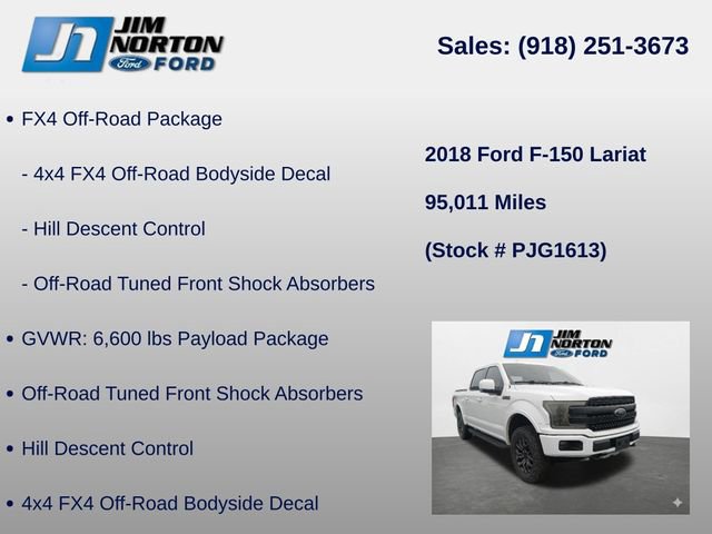Used 2018 Ford F150 Lariat w/ Equipment Group 502A Luxury AWD/4WD image 8
