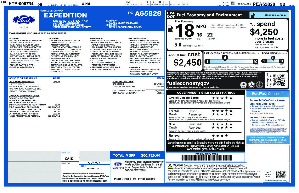 Certified 2023 Ford Expedition Limited AWD/4WD image 10