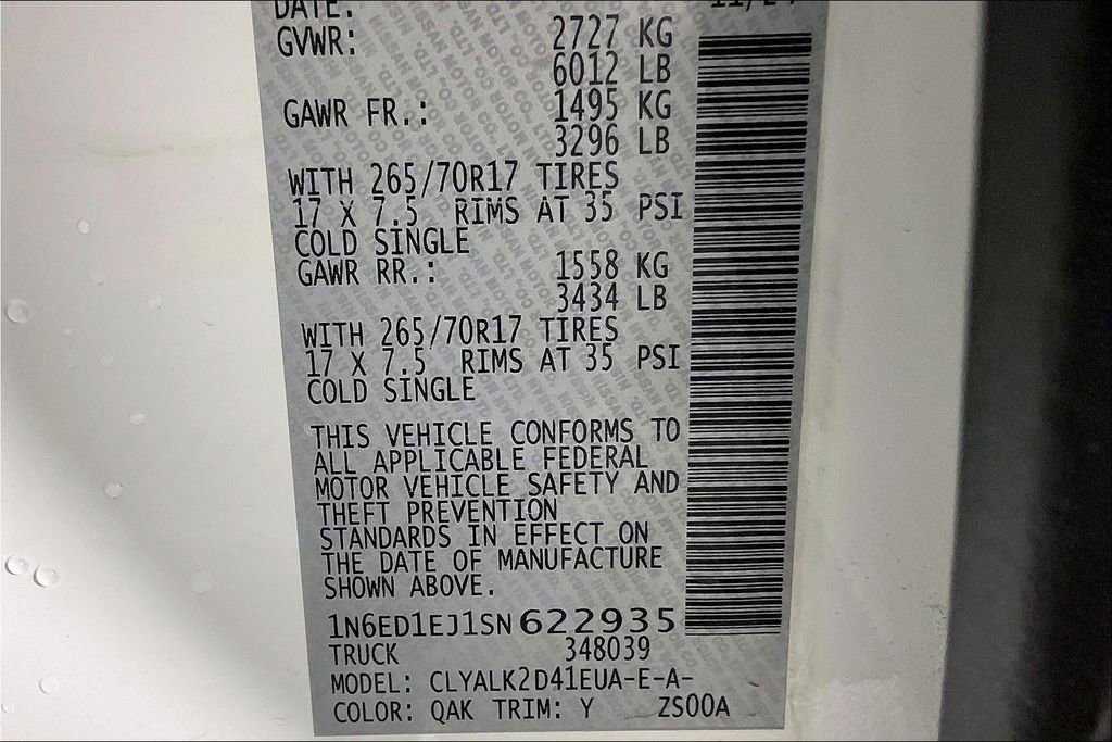 Certified 2025 Nissan Frontier Pro-X w/ Pro Premium Package image 41