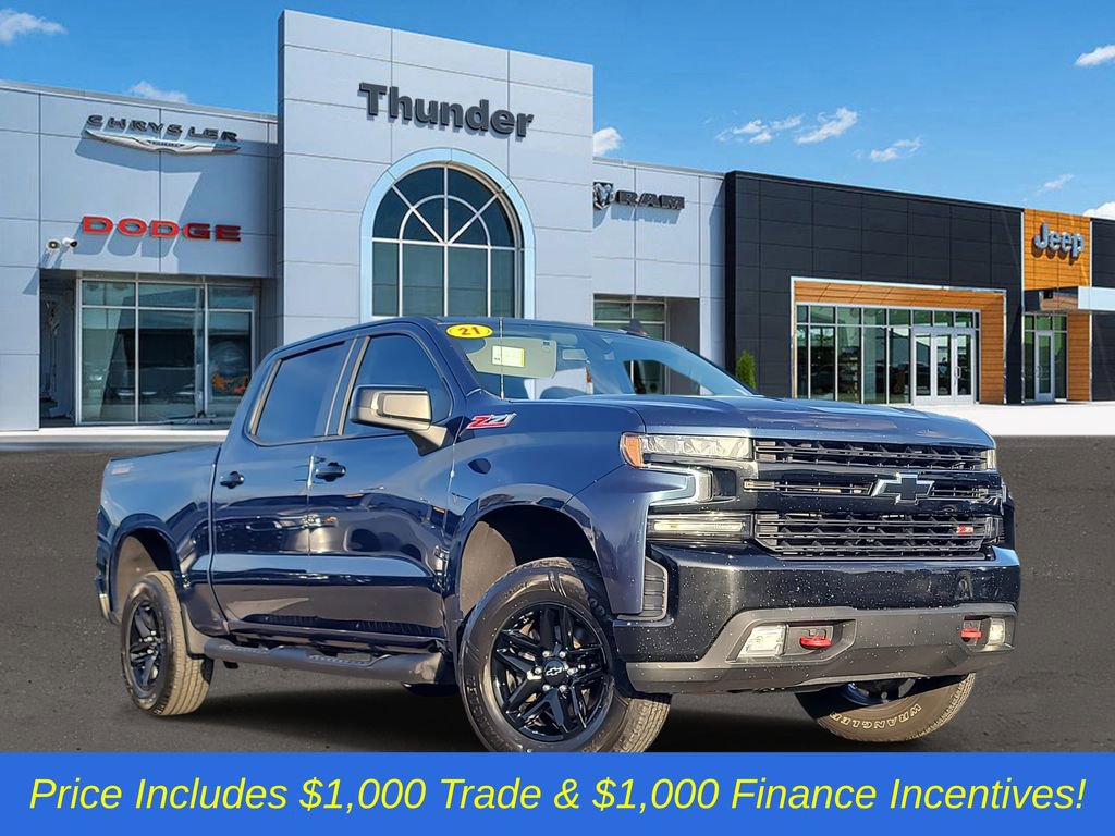 Used 2021 Chevrolet Silverado 1500 LT Trail Boss w/ Bed Protection Package AWD/4WD image 1