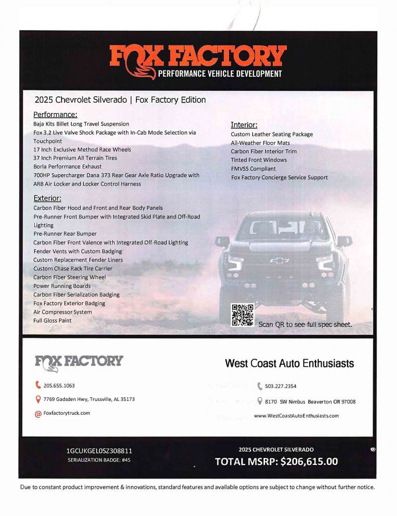 Used 2025 Chevrolet Silverado 1500 LTZ AWD/4WD image 2