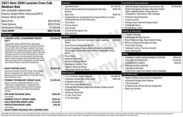 Used 2021 RAM 2500 Laramie image 25