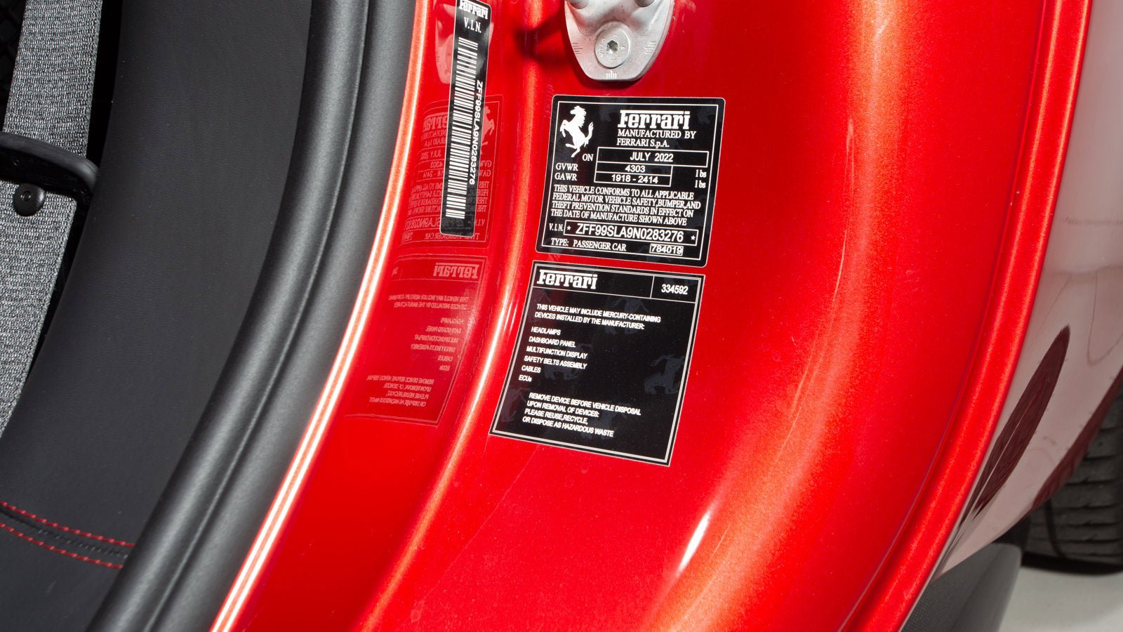 Certified 2022 Ferrari 296 GTB image 46