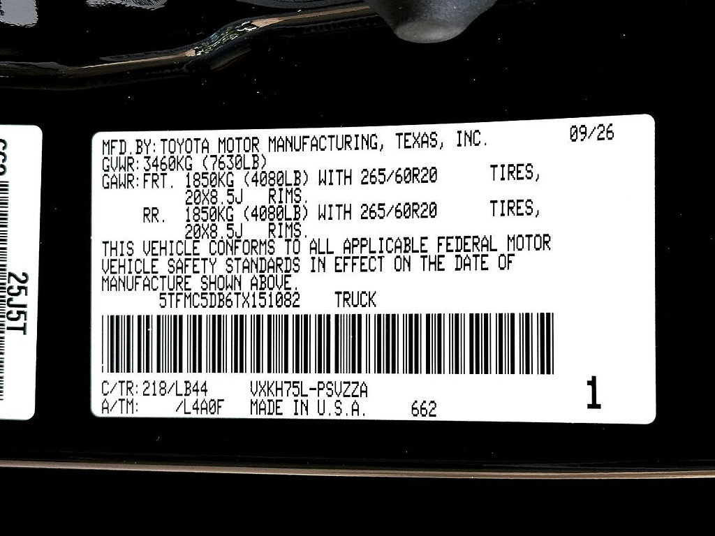 New 2026 Toyota Tundra 1794 Edition w/ TRD Off-Road Package AWD/4WD image 24