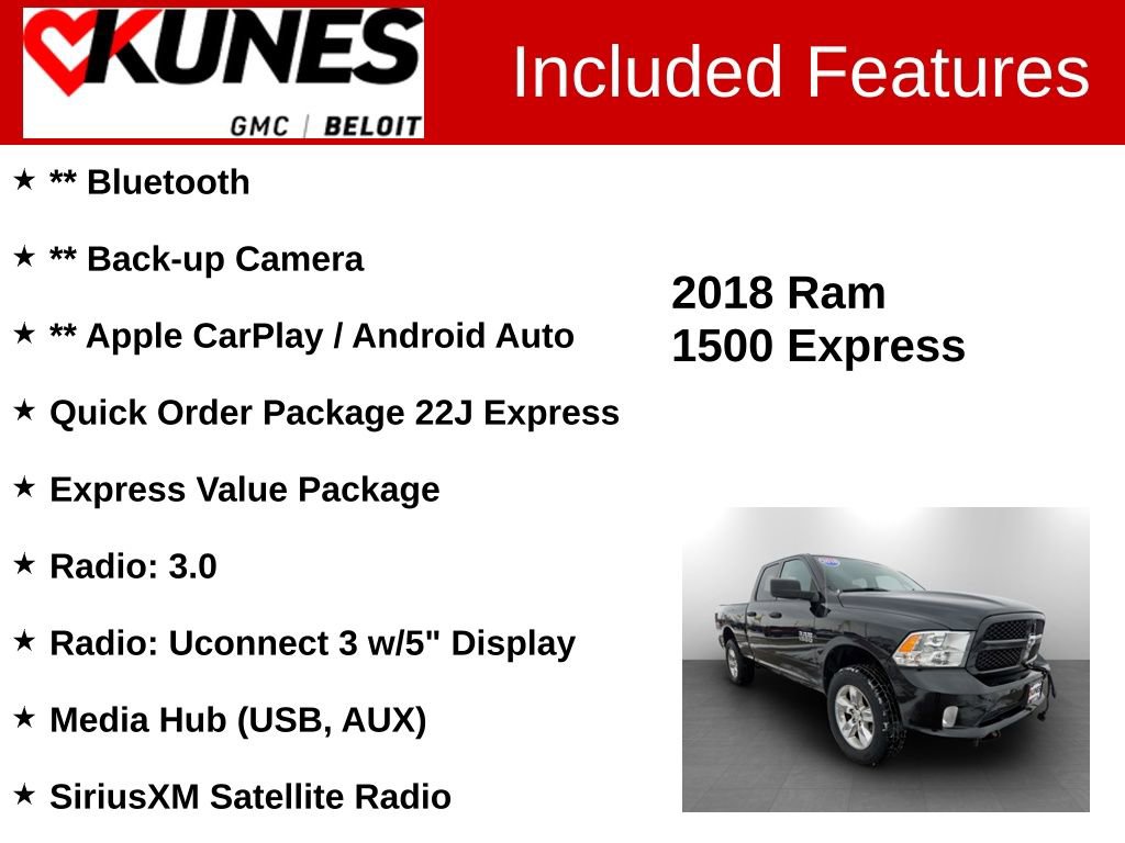 Used 2018 RAM 1500 Express w/ Express Value Package image 2
