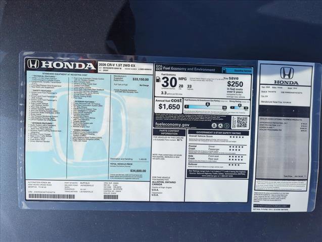 New 2026 Honda CR-V EX image 23