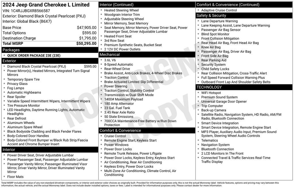 Certified 2024 Jeep Grand Cherokee L Limited RWD image 8