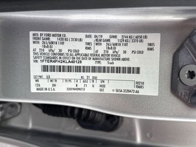 Used 2019 Ford Ranger Lariat w/ Equipment Group 501A Mid image 22