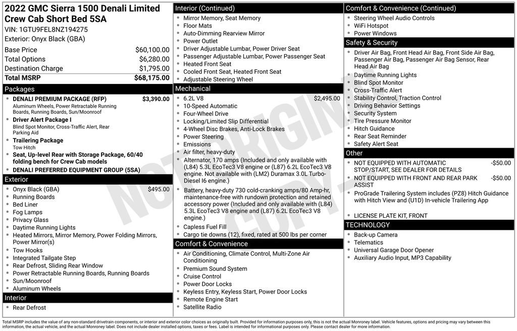 Certified 2022 GMC Sierra 1500 Denali w/ Denali Premium Package image 1