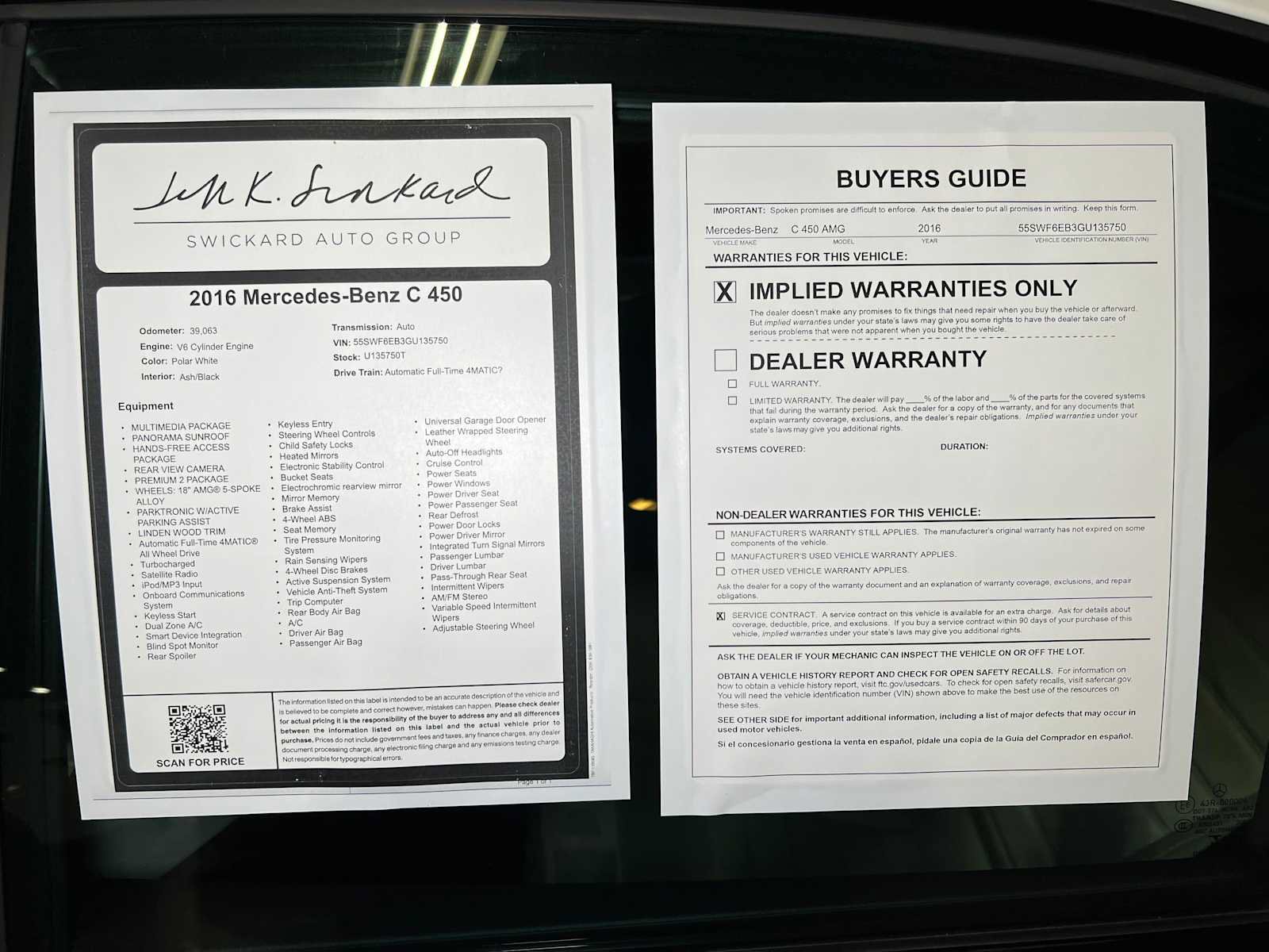 Used 2016 Mercedes-Benz C 450 AMG image 44