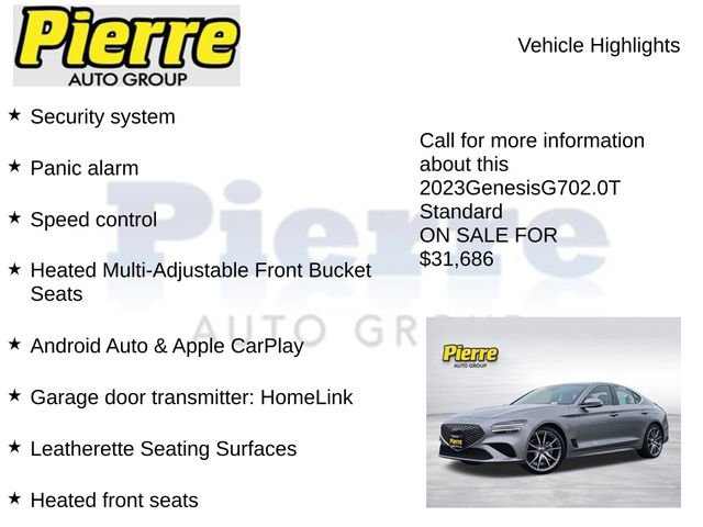 Used 2023 Genesis G70 2.0T image 23