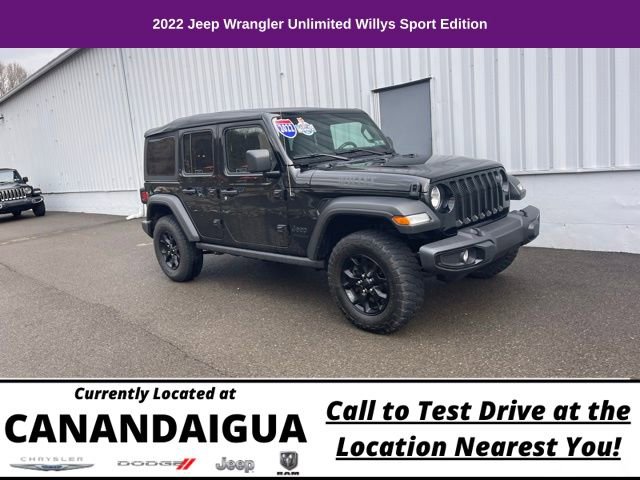 Used 2022 Jeep Wrangler Unlimited Willys image 1