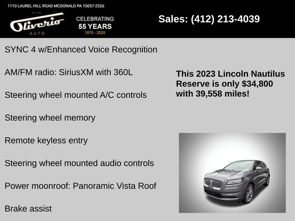 Used 2023 Lincoln Nautilus Reserve AWD/4WD image 10
