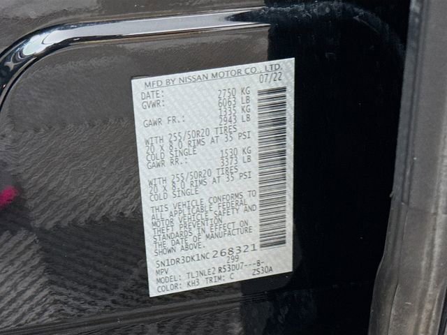 Certified 2022 Nissan Pathfinder Platinum w/ Cargo Package image 35