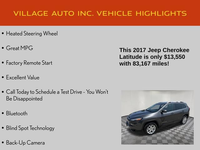 Used 2017 Jeep Cherokee Latitude w/ Comfort/Convenience Group AWD/4WD image 14
