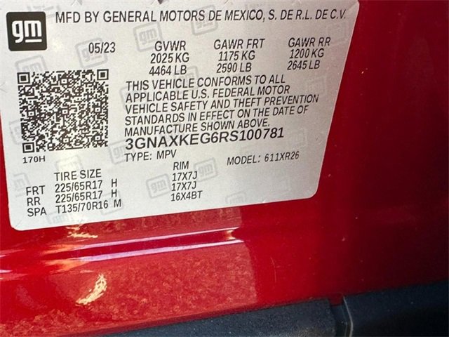 Certified 2024 Chevrolet Equinox LT w/ LPO, Floor Liner Package image 22