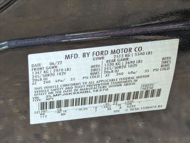 Used 2022 Lincoln Nautilus Reserve w/ Equipment Group 201A image 24