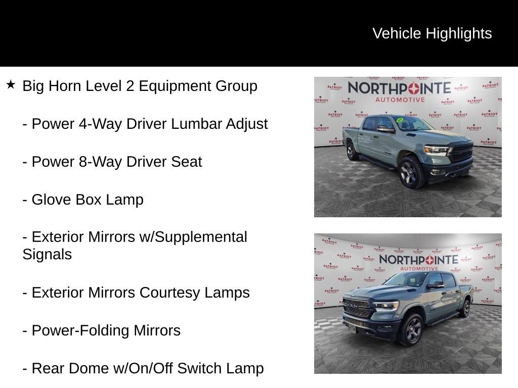 Used 2021 RAM 1500 Big Horn w/ Built-to-serve Edition image 10