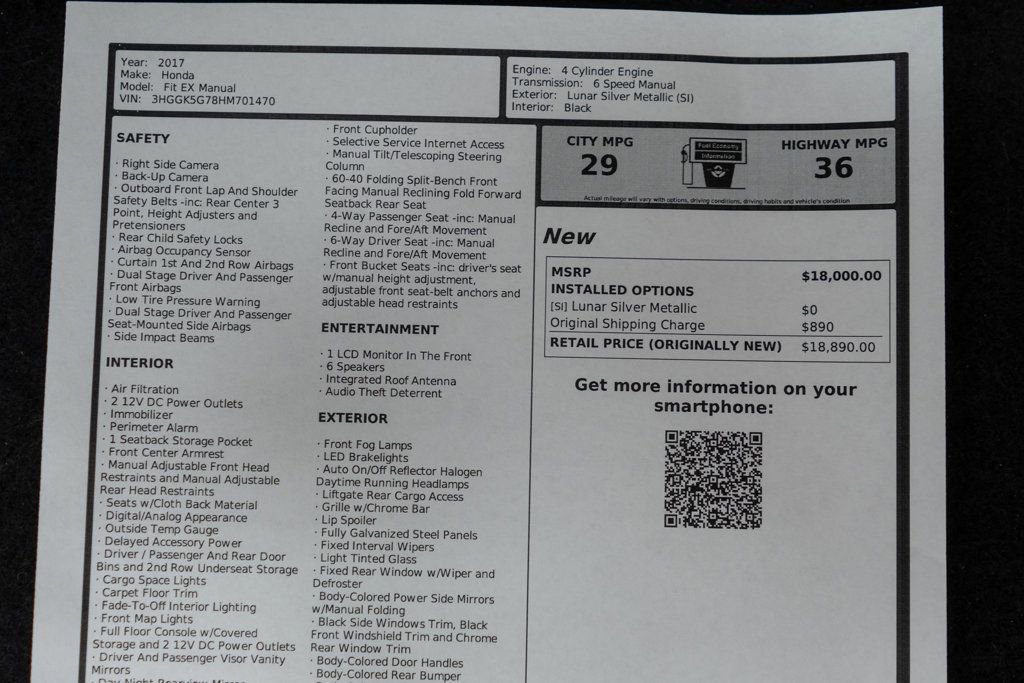 Used 2017 Honda Fit EX image 44