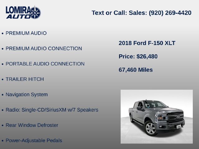 Used 2018 Ford F150 XLT w/ Equipment Group 302A Luxury AWD/4WD image 39
