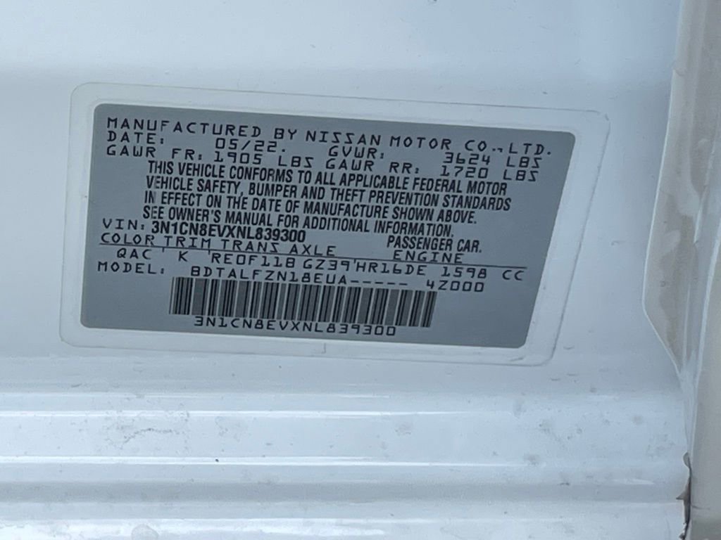 Used 2022 Nissan Versa SV image 33