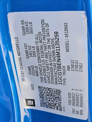 Used 2021 Chevrolet Colorado W/T w/ WT Convenience Package AWD/4WD image 17