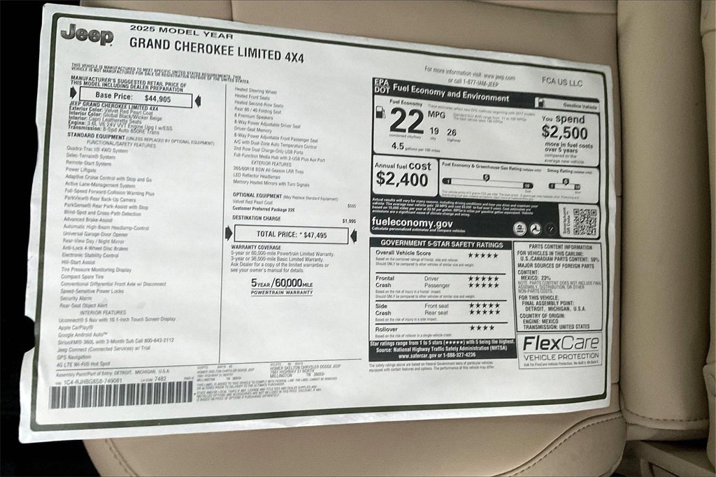 New 2025 Jeep Grand Cherokee Limited image 14