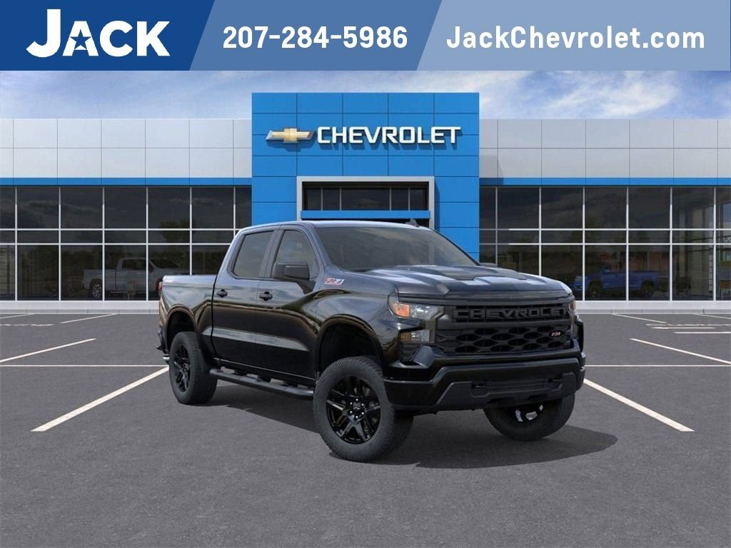 New 2026 Chevrolet Silverado 1500 Custom Trail Boss w/ Turbomax Blackout Package AWD/4WD image 1