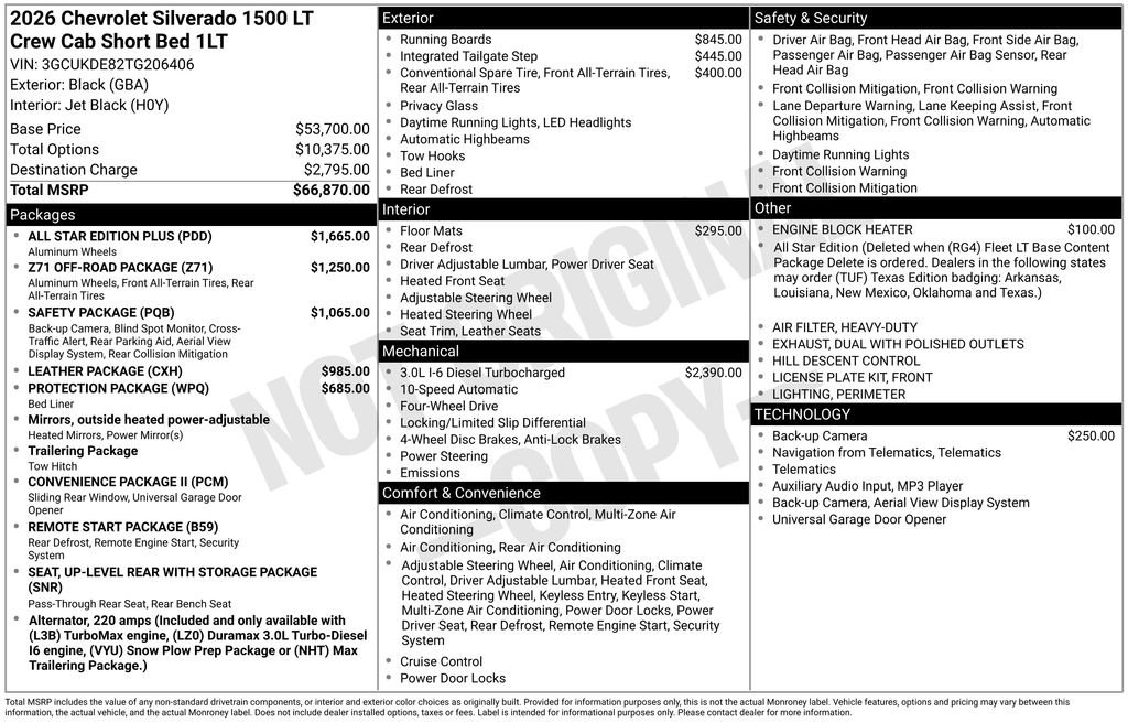 New 2026 Chevrolet Silverado 1500 LT w/ All Star Edition Plus AWD/4WD image 8