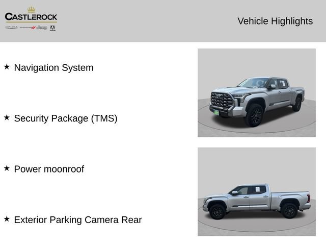 Used 2024 Toyota Tundra Platinum w/ Security Package (TMS) AWD/4WD image 2