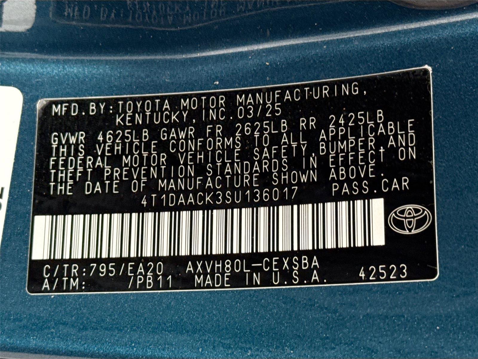 Certified 2025 Toyota Camry SE w/ Convenience Package image 47