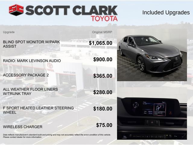 Used 2020 Lexus ES 350 F Sport w/ Accessory Package 2 FWD image 8