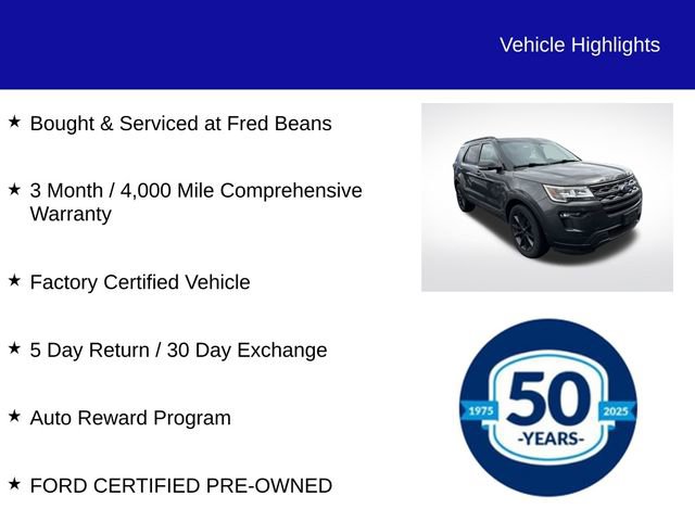 Certified 2018 Ford Explorer XLT w/ Equipment Group 202A image 5