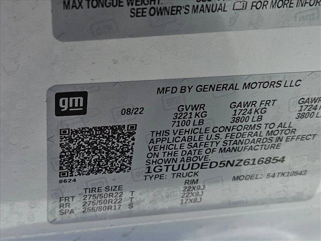 Used 2022 GMC Sierra 1500 SLT w/ SLT Convenience Package AWD/4WD image 15
