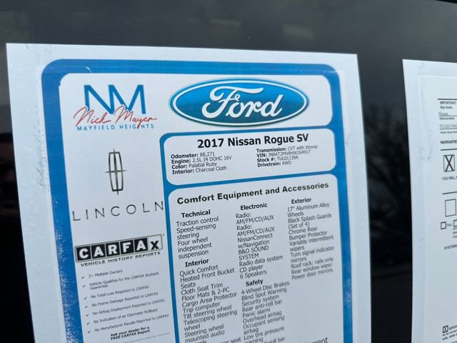 Used 2017 Nissan Rogue SV image 33