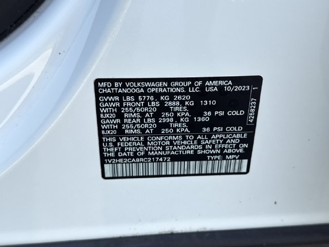 Used 2024 Volkswagen Atlas Cross Sport SE AWD/4WD image 26