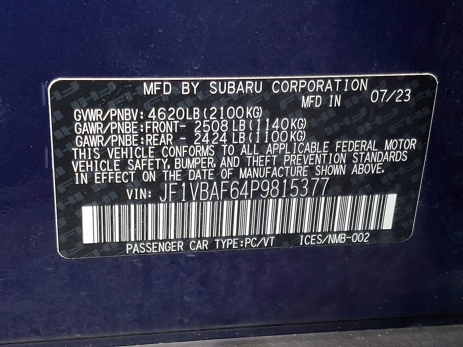 Used 2023 Subaru WRX Premium image 26