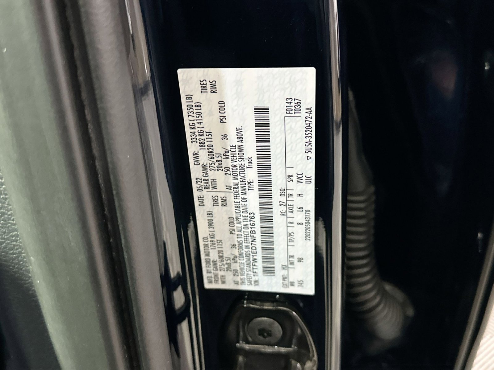 Used 2022 Ford F150 Platinum w/ Equipment Group 701A High image 38