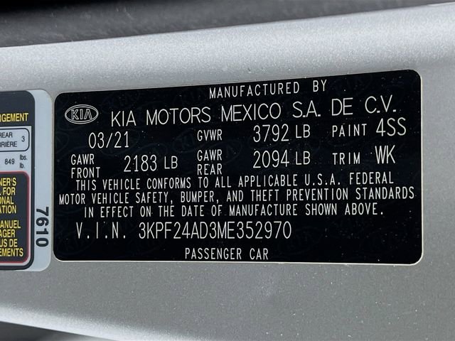 Used 2021 Kia Forte LXS FWD image 25