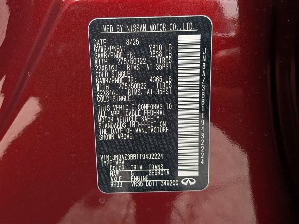 New 2026 INFINITI QX80 Luxe w/ Cargo Package image 35