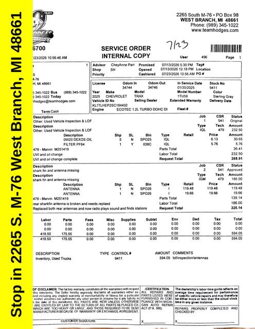 Used 2025 Chevrolet Trax LT FWD image 41
