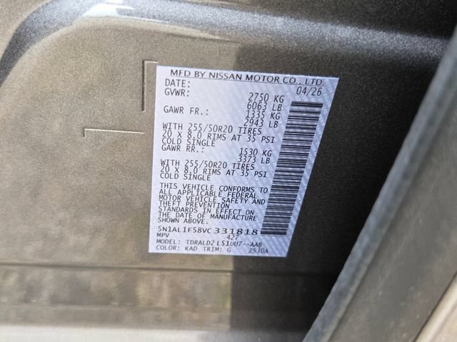 New 2027 INFINITI QX60 Luxe w/ Cargo Package FWD image 23