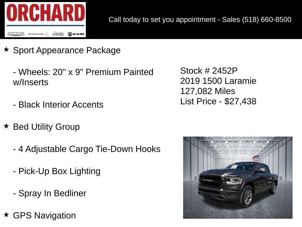 Used 2019 RAM 1500 Laramie AWD/4WD image 20