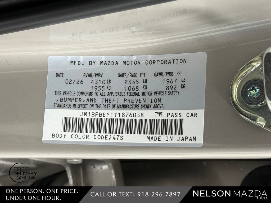 New 2026 MAZDA MAZDA3 2.5 Turbo Sedan w/Premium Plus AWD/4WD image 54