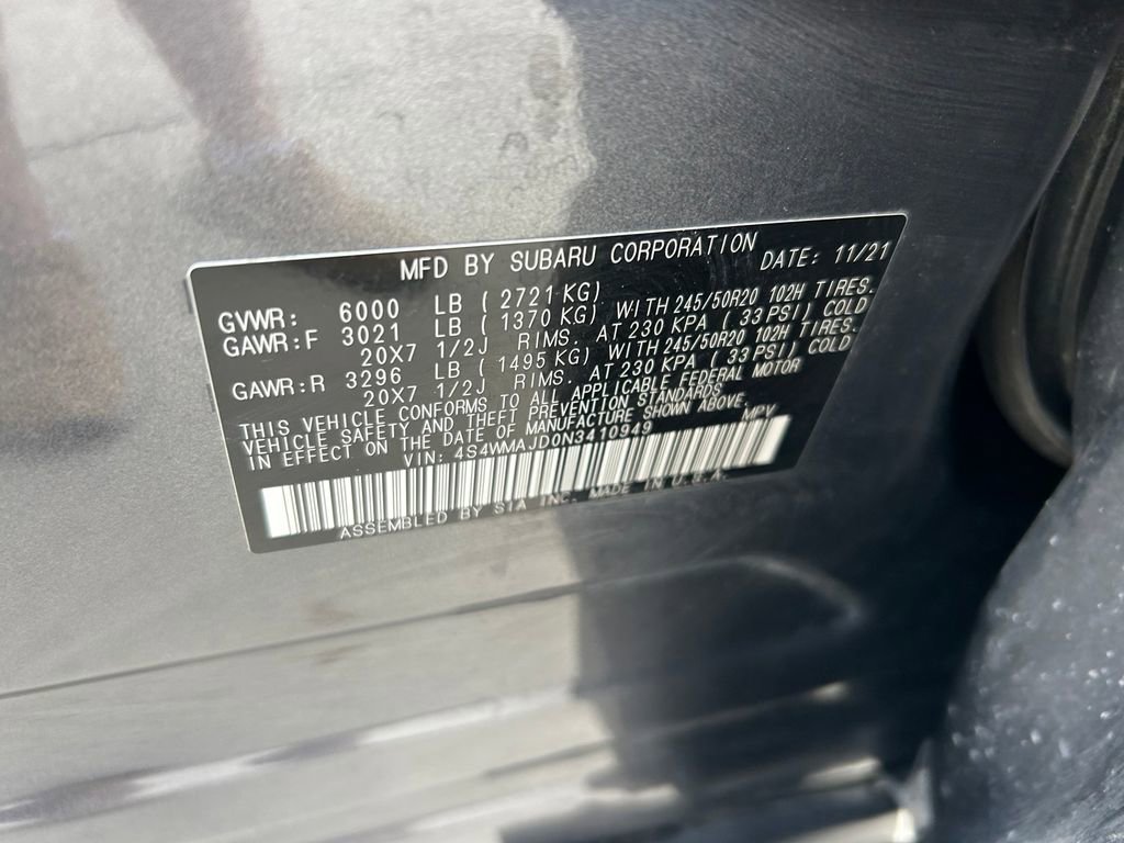 Used 2022 Subaru Ascent Onyx Edition AWD/4WD image 10