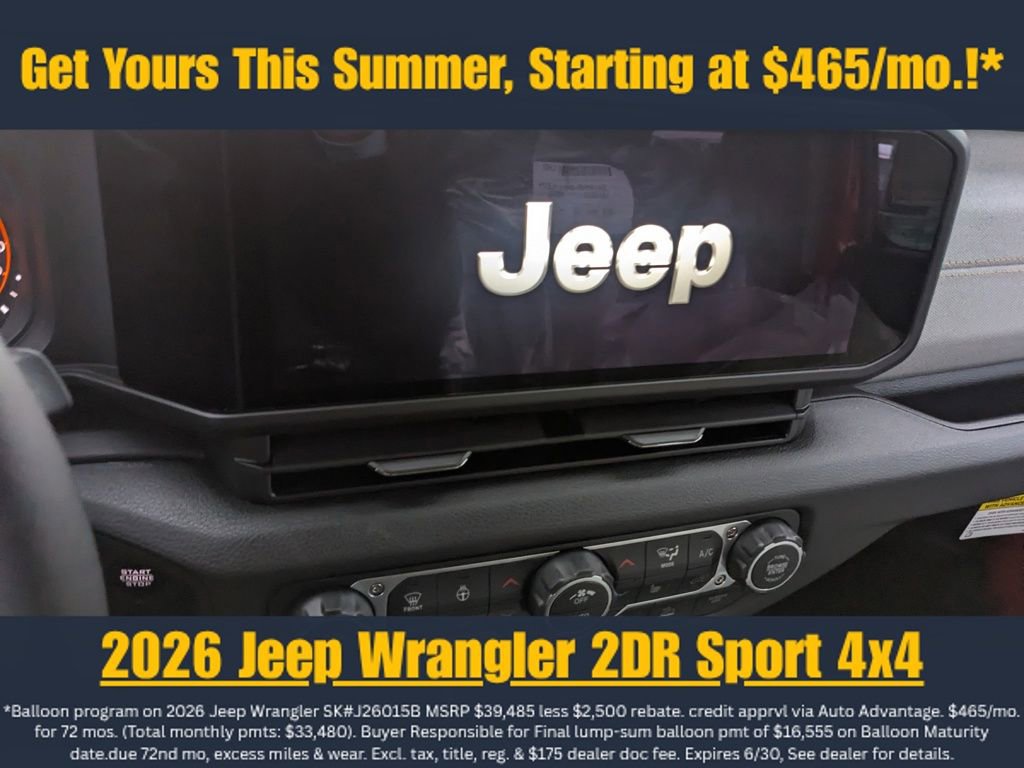 New 2026 Jeep Wrangler Sport AWD/4WD image 20